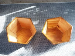 Pamono Mid-Century Geometric Flowerpots, 1960s, Set of 2><noscript><img width=