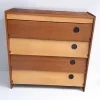 Pamono Mid-Century German Brown and Beige Shoe Cabinet, 1950s> Dressers, Commodes & Chests