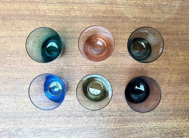 Clearance Pamono Mid-Century German Colourful Shot Glasses, 1960s, Set of 6