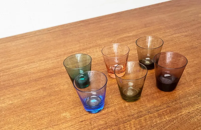 Clearance Pamono Mid-Century German Colourful Shot Glasses, 1960s, Set of 6