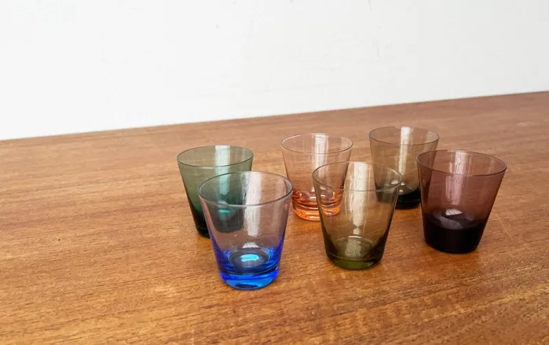 Clearance Pamono Mid-Century German Colourful Shot Glasses, 1960s, Set of 6