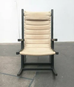 Pamono Mid-Century German Minimalist Safari Rocking Chair from Casala, 1960s> Rocking Chairs