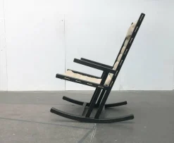Pamono Mid-Century German Minimalist Safari Rocking Chair from Casala, 1960s> Rocking Chairs