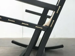 Pamono Mid-Century German Minimalist Safari Rocking Chair from Casala, 1960s><noscript><img width=