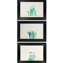 Hot Pamono Mid-Century German Paintings from Barbara Oldenburg, Set of 5