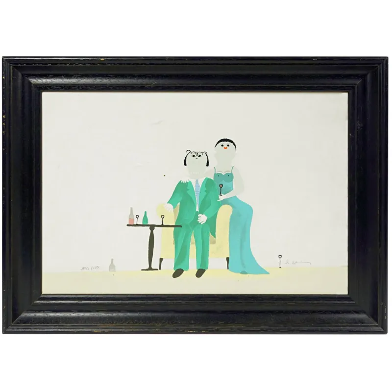 Hot Pamono Mid-Century German Paintings from Barbara Oldenburg, Set of 5
