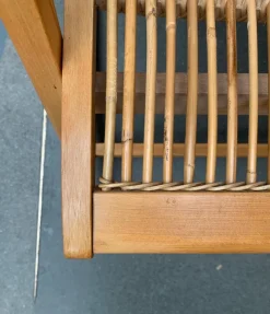 Pamono Mid-Century German Rattan Rocking Chair from Deutschen Werkstätten Hellerau, 1960s><noscript><img width=