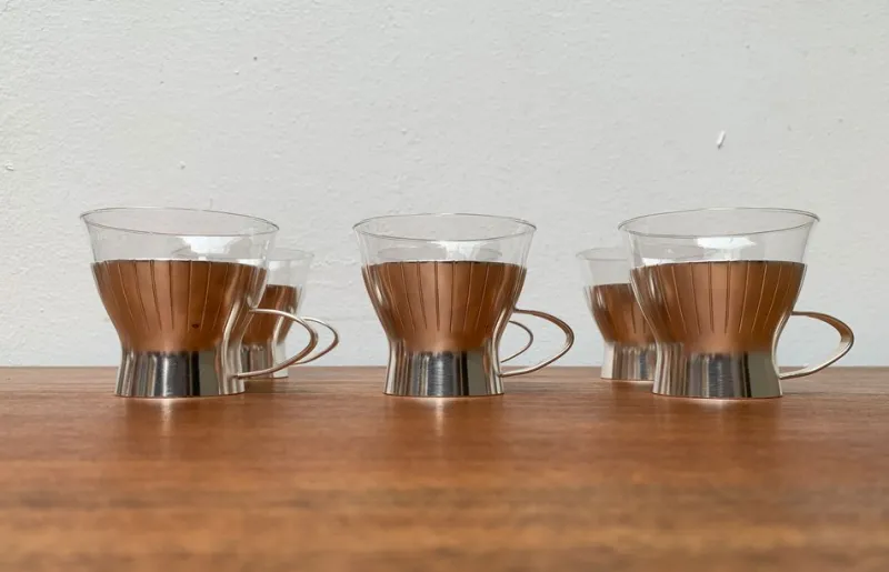 Clearance Pamono Mid-Century German Tea Glasses from WMF, 1960s, Set of 4