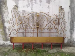 Sale Pamono Mid-Century Gold Wrought Iron Headboard, 1950s
