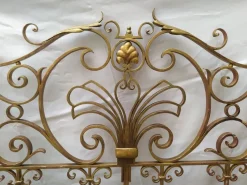 Sale Pamono Mid-Century Gold Wrought Iron Headboard, 1950s