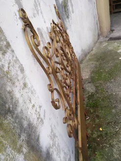 Sale Pamono Mid-Century Gold Wrought Iron Headboard, 1950s