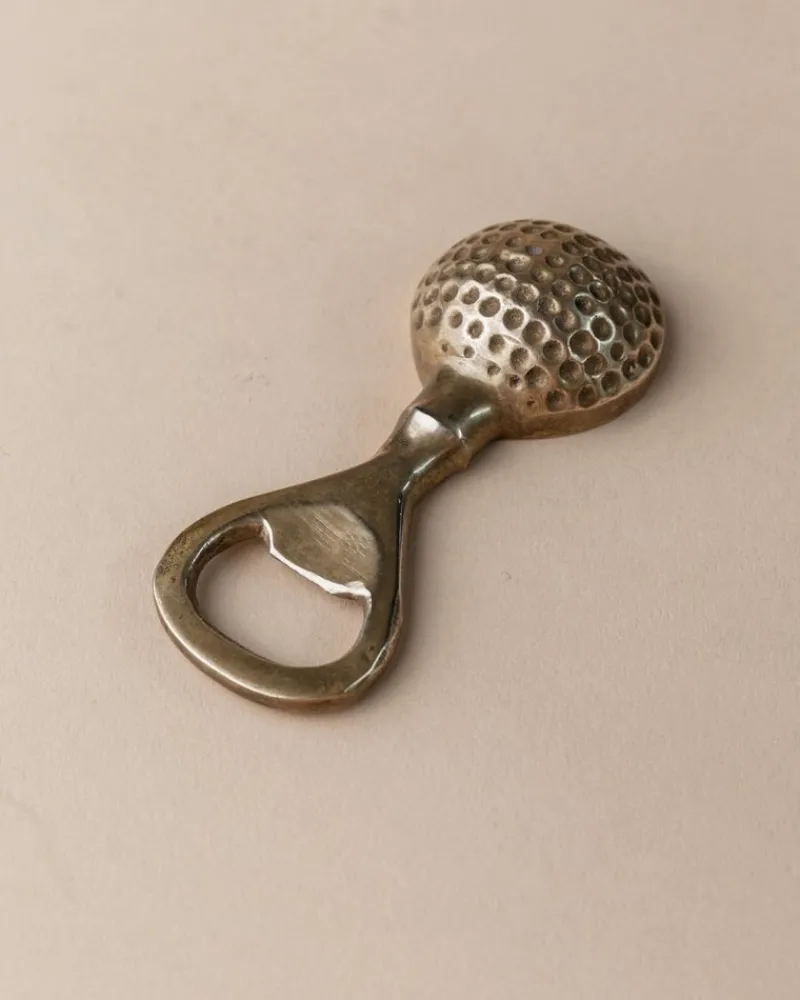 Pamono Mid-Century Golf Ball Bottle Opener in Brass, Italy, 1960s