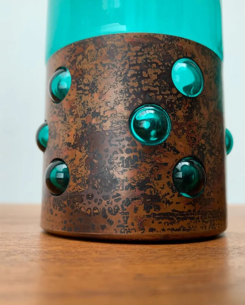 Online Pamono Mid-Century Green Glass & Copper Drinking Glasses by Nanny Still, 1960s, Set of 5