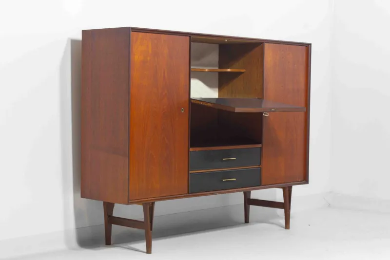 Pamono Mid-Century Highboard by Van Pelt, Belgium, 1960s> Cabinets & Wardrobes