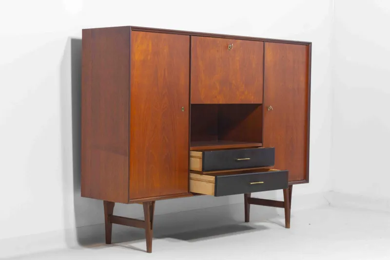 Pamono Mid-Century Highboard by Van Pelt, Belgium, 1960s> Cabinets & Wardrobes