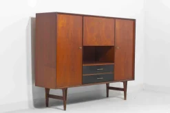 Pamono Mid-Century Highboard by Van Pelt, Belgium, 1960s><noscript><img width=