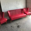 Discount Pamono Mid-Century Hungarian Vinyl Living Room Set, 1960s, Set of 3