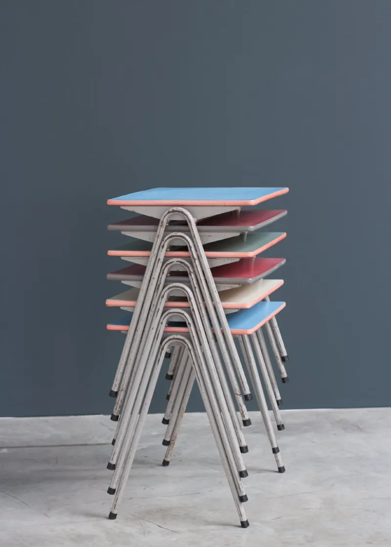 Sale Pamono Mid-Century Industrial Children's Table by Willy Van Der Meeren
