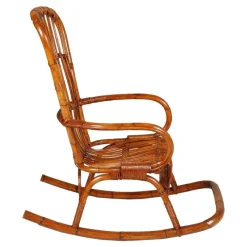Pamono Mid-Century Italian Bamboo Rocking Chair> Rocking Chairs