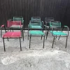New Pamono Mid-Century Italian Bar Chairs, 1960s, Set of 6