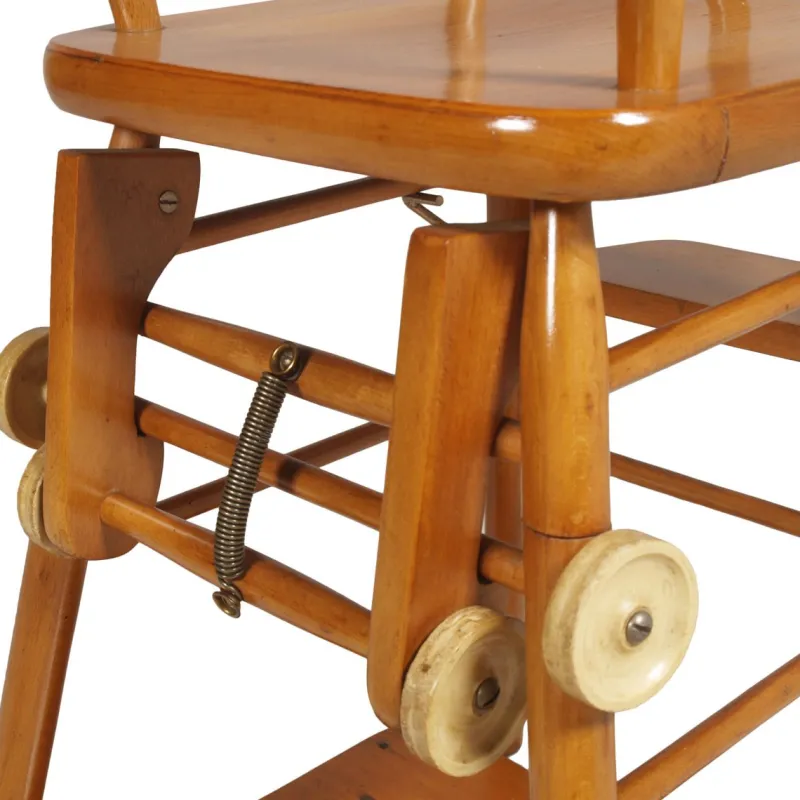 Pamono Mid-Century Italian Beech Children's Highchair, 1960s> Children's Chairs