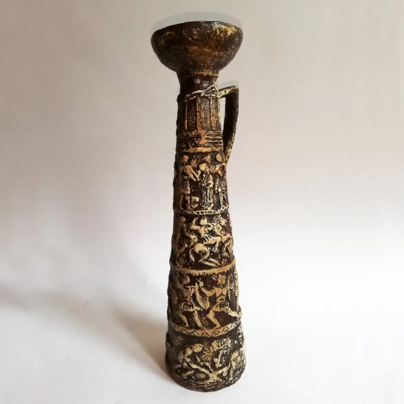 Clearance Pamono Mid-Century Italian Ceramic Candleholder by Aldo Londi for Bitossi