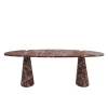 Online Pamono Mid-Century Italian Console Table in Red Marble by Angelo Mangiarotti for Skipper, 1970s
