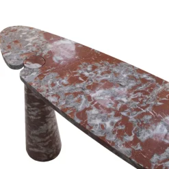 Online Pamono Mid-Century Italian Console Table in Red Marble by Angelo Mangiarotti for Skipper, 1970s
