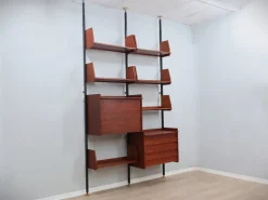 Sale Pamono Mid-Century Italian Modular Wall Unit with Folding Desk, 1950s
