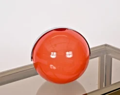 Clearance Pamono Mid-Century Italian Orange Plastic Ball-Shaped Ice Bucket from Guzzini, 1970s