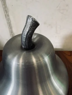 Pamono Mid-Century Italian Pear Ice Bucket in Aluminum