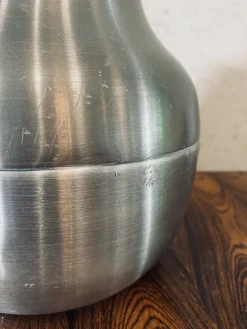 Pamono Mid-Century Italian Pear Ice Bucket in Aluminum