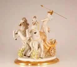 Pamono Mid-Century Italian Porcelain Sculpture of Diana the Huntress by Cesare Villari for Capodimonte><noscript><img width=