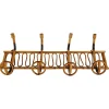 Pamono Mid-Century Italian Riviera Rattan and Bamboo Wall Coat Rack / Wall Hanger, 1960s> Racks, Hooks & Valets