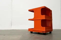 Pamono Mid-Century Italian Space Age Bar Trolley or Side Table by Giovanni Pelis for Stile Neolt, 1960s> Serving Bar Carts & Trolleys