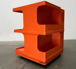 Pamono Mid-Century Italian Space Age Bar Trolley or Side Table by Giovanni Pelis for Stile Neolt, 1960s><noscript><img width=