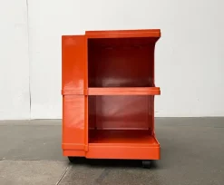 Pamono Mid-Century Italian Space Age Bar Trolley or Side Table by Giovanni Pelis for Stile Neolt, 1960s><noscript><img width=
