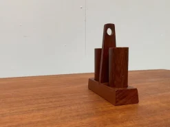 Pamono Mid-Century Italian Teak Pepper and Salt Shaker from Anri Form, Italy, Set of 3><noscript><img width=