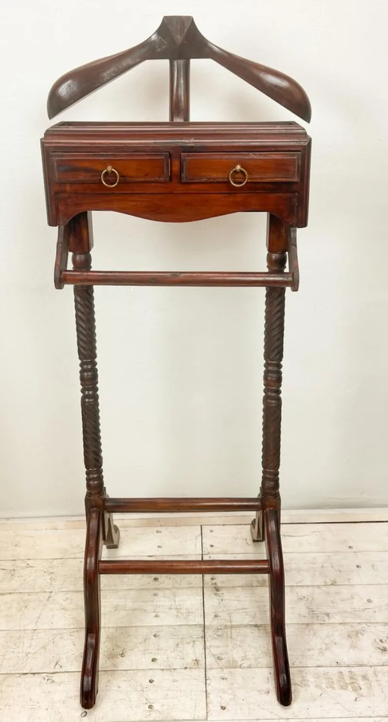 Clearance Pamono Mid-Century Italian Teak Valet Stand, 1970s