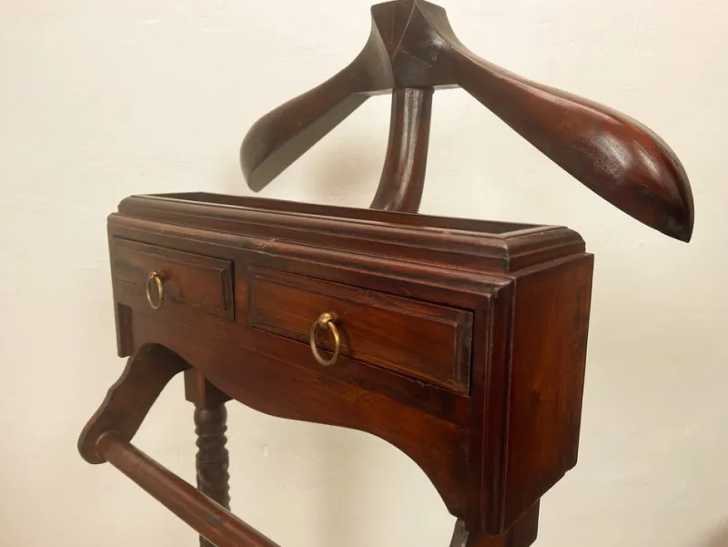 Clearance Pamono Mid-Century Italian Teak Valet Stand, 1970s