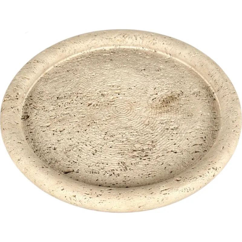 Outlet Pamono Mid-Century Italian Vide-Poche Dish in Travertine by Fratelli Mannelli, 1970s