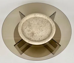 Outlet Pamono Mid-Century Italian Vide-Poche Dish in Travertine by Fratelli Mannelli, 1970s