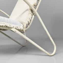 Hot Pamono Mid-Century Italian White and Azure Iron Outdoor Lounge Chairs, 1960s, Set of 2