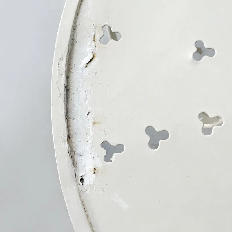 New Pamono Mid-Century Italian White Wrought Garden Table, 1960s