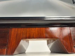 Online Pamono Mid-Century Italian Wood and Brass Console Table, 1950s