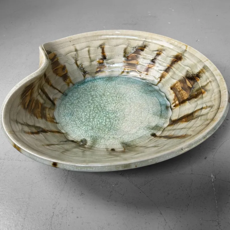 Pamono Mid-Century Japanese Organic Ceramic Art Bowl, 1960s> Bowls