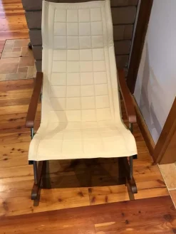 Pamono Mid-Century Japanese Rocking Chair by Takeshi Nii><noscript><img width=