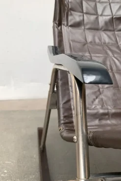 Pamono Mid-Century Japanese Space Age Folding Rocking Chair by Takeshi Nii, 1960s><noscript><img width=