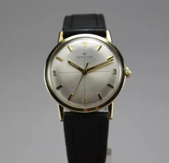 Sale Pamono Mid-Century 10K Gold Modern Hamilton Mechanical Wristwatch, 1960