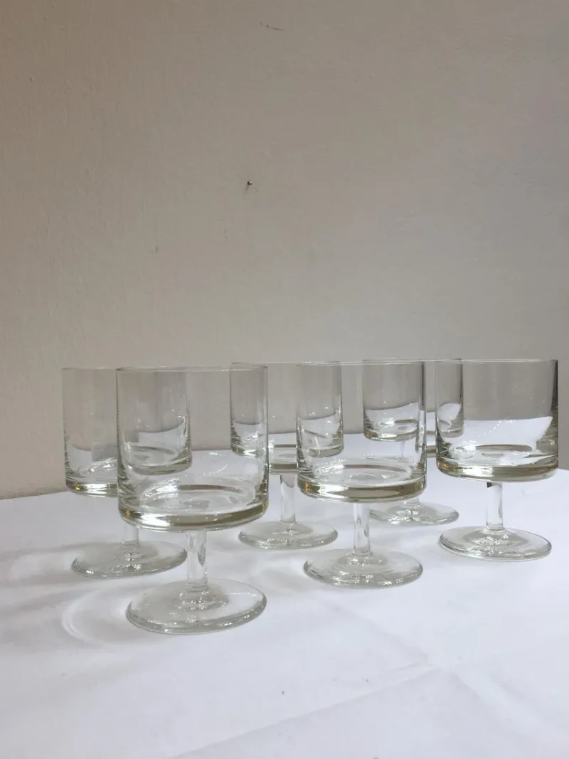 Pamono Mid-Century Kiruna Series Glasses by Klaus Breit for Wiesenthalhütte, 1964, Set of 6